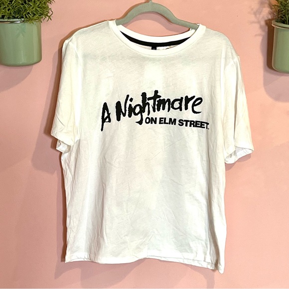 Nightmare on Elm Street Shirt, White edgy t shirt, Freddy Krueger Gift Shirt Her - Picture 1 of 6